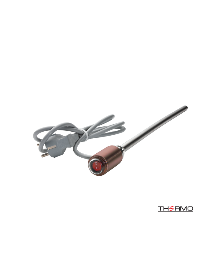 Ηλεκτρική αντίσταση 300W Brushed Copper PVD για θερμαντικό σώμα λουτρού (HE300W-222)