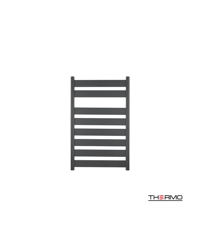 Θερμαντικό Σώμα Μπάνιου (Θερμαινόμενη Πετσετοκρεμάστρα) Largo Black Matt 80x50 (LAR8050-400)