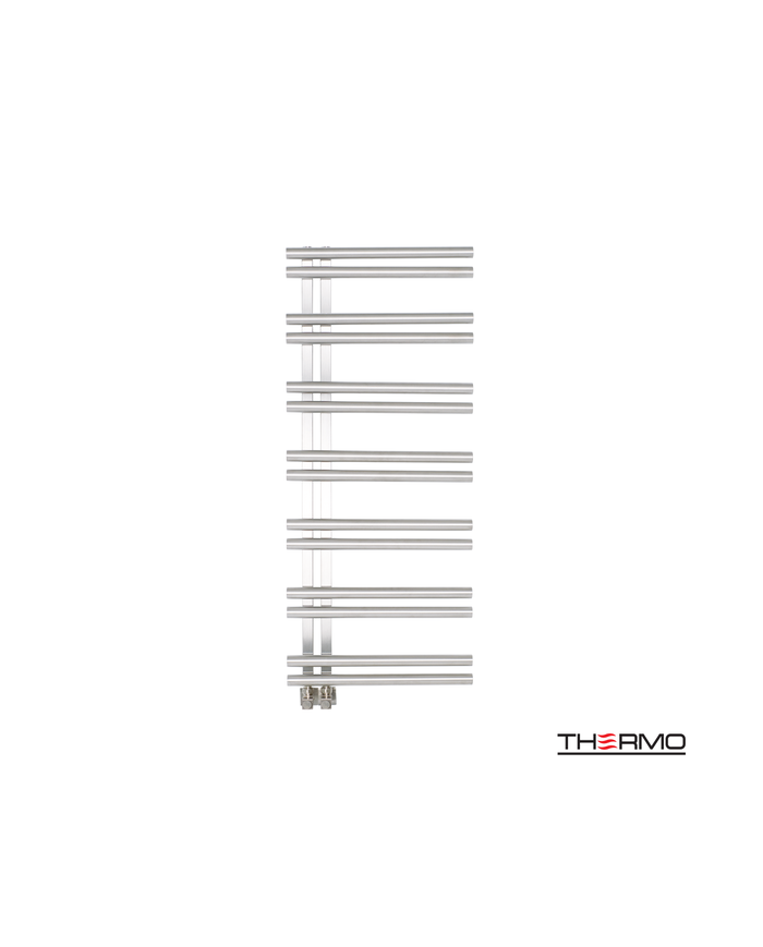 Bathroom Heater (Heated Towel Rail) Solo Inox 304 (120x50) Inox Polished (SOL12050-110)