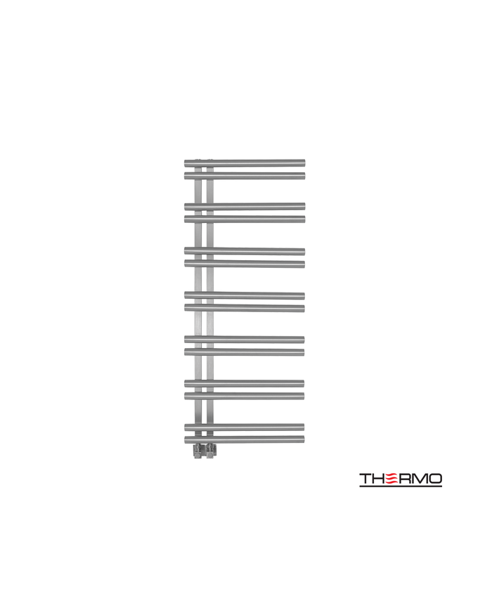 Bathroom Heater (Heated Towel Rail) Solo Inox 304 (120x50) Inox Brushed (SOL12050-111)