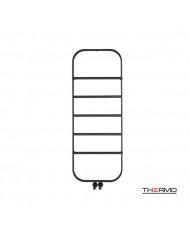 Θερμαντικό Σώμα Μπάνιου (Θερμαινόμενη Πετσετοκρεμάστρα) Spark Inox 304 (120x45) Silk Black (SPA12045-401)