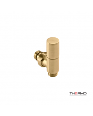 Διακόπτες (Βαλβίδες) Σετ Thermo για Θερμαντικό Σώμα Λουτρού Brushed Brass (Gold) PVD (VANG-211)