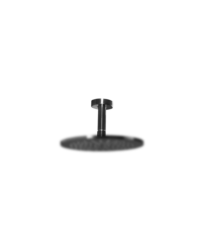 ROUND CEILING ARM 10 cm. BLACK BRUSHED