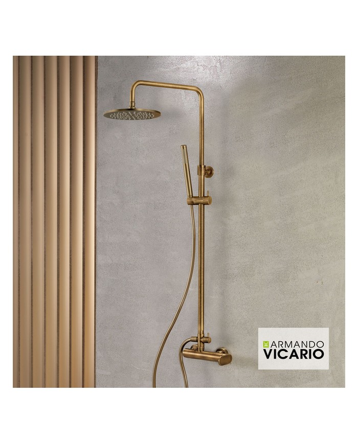 ΜΠΑΤ.ΝΤΟΥΖ+ΕΠΕΚΤ.ΚΟΛΩΝΑ+ΚΕΦΑΛΗ SLIM VICARIO ANTIQUE BRASS