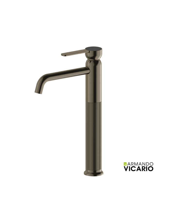 ΜΠΑΤ.ΝΙΠΤ. ΥΨΗΛΗ ΜΕ ΒΑΛΒ.CLIC-CLAC LUMIERE VICARIO BLACK BRUSHED