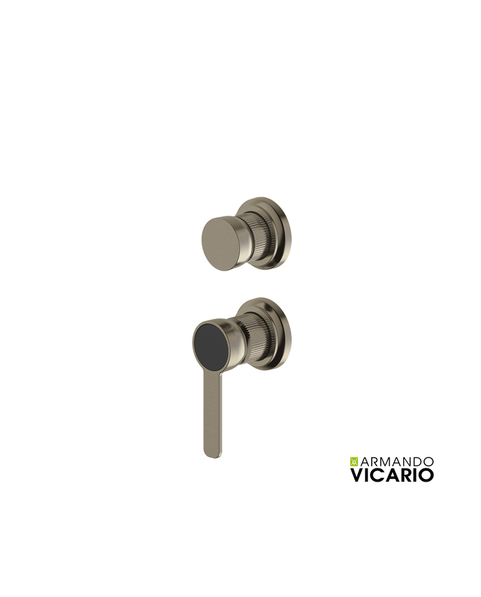 ΜΙΚΤ.ΕΝΤΟΙΧ.ΜΕ ΕΚΤΡ.3 ΕΞΟΔ.LUMIERE VICARIO BLACK BRUSHED