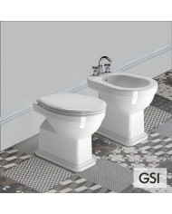 CLASIC/54 White Glossy Υψηλής Πίεσης Πισωστόμια με κάλυμμα Soft Close, GSI