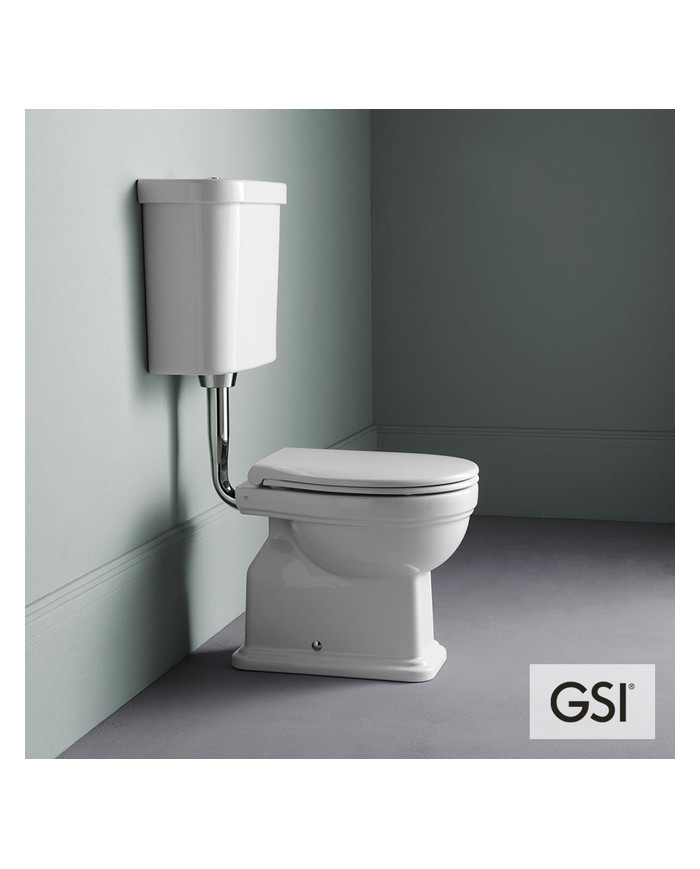 CLASIC/54 White Glossy Υψηλής Πίεσης Πισωστόμια με κάλυμμα Soft Close, GSI