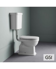 CLASIC/54 White Glossy Υψηλής Πίεσης Πισωστόμια με κάλυμμα Soft Close, GSI