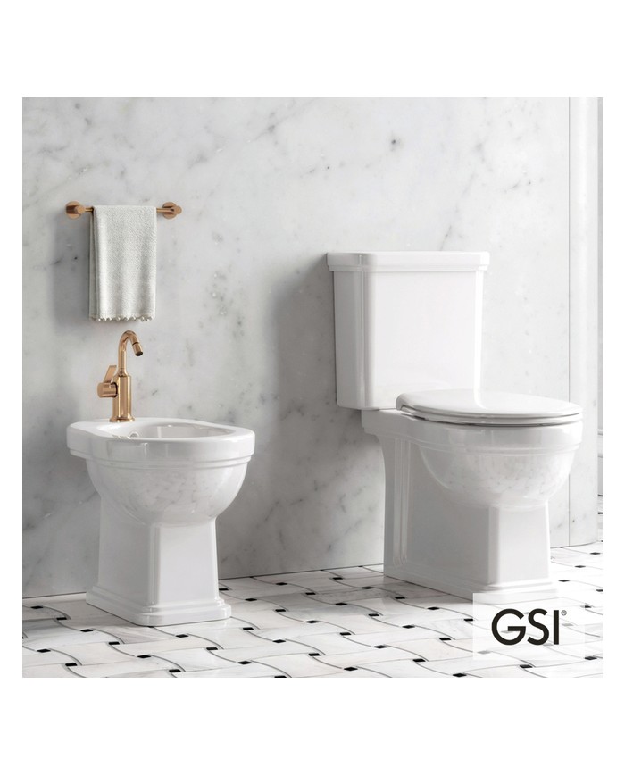 CLASIC/54 White Glossy Χαμηλής Πίεσης Πισωστόμια με κάλυμμα Soft Close, GSI