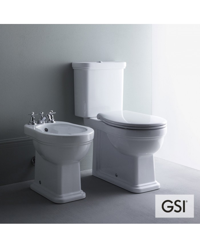 CLASIC/54 White Glossy Χαμηλής Πίεσης Πισωστόμια με κάλυμμα Soft Close, GSI