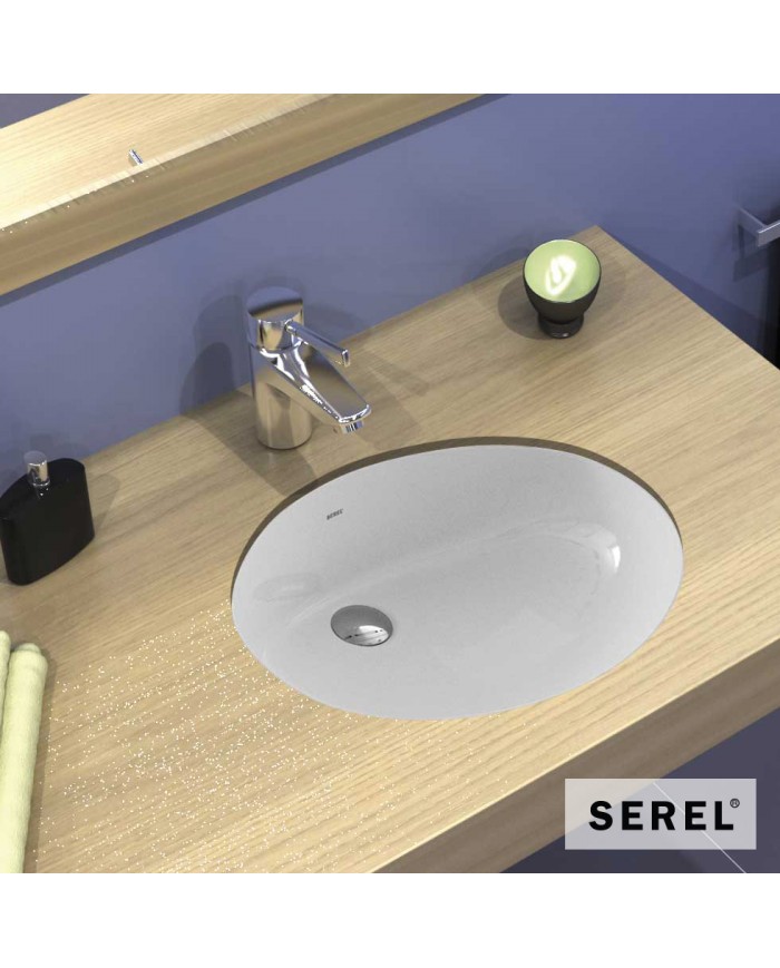 Undermount Porcelain Sink Serel White 58x43.5 (0501-300)