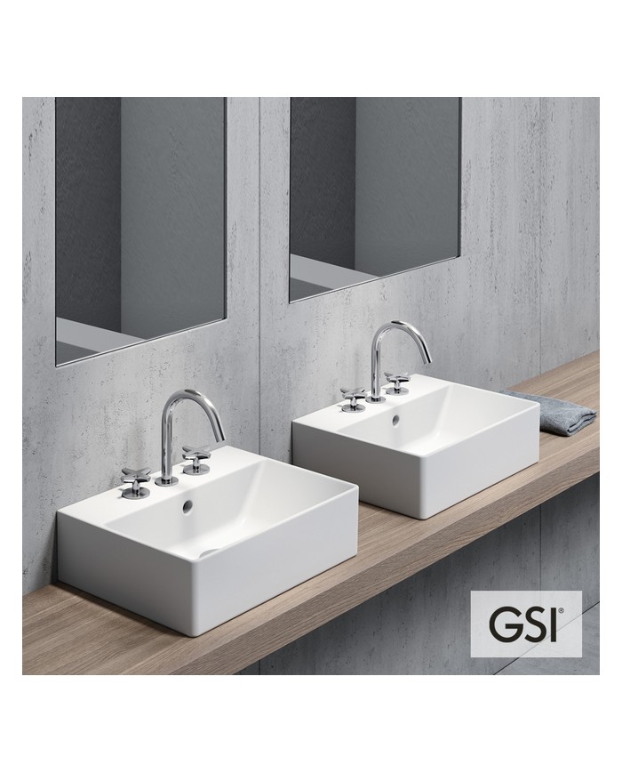 ΝΙΠΤΗΡΑΣ KUBE-X 45x35 (1 οπή+2 προχ.) GSI WHITE