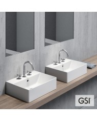 ΝΙΠΤΗΡΑΣ KUBE-X 45x35 (1 οπή+2 προχ.) GSI WHITE