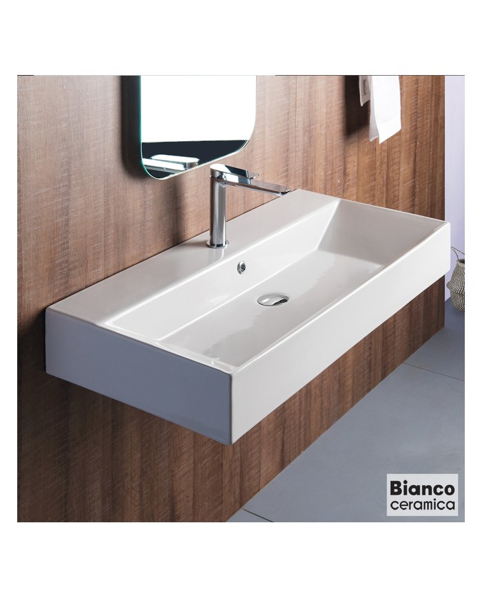 ΝΙΠΤΗΡΑΣ TETRA N 90x42 (1 οπή) BIANCO CERAMICA WHITE