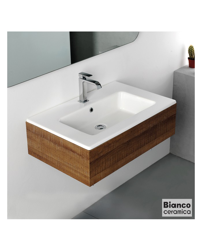 ΝΙΠΤΗΡΑΣ FLAT 71,5x46,5 (1 οπή) BIANCO CERAMICA WHITE