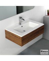 ΝΙΠΤΗΡΑΣ FLAT 71,5x46,5 (1 οπή) BIANCO CERAMICA WHITE