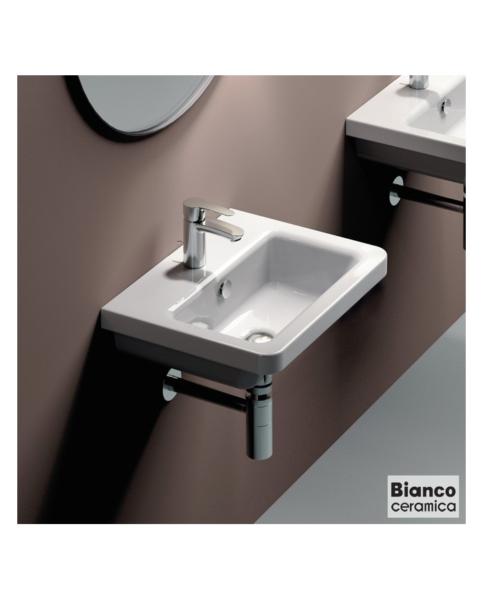 ΝΙΠΤΗΡΑΣ CITY 50x40 (1 οπή) BIANCO CERAMICA WHITE