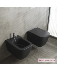 ΚΟΜΠΛΕ ΚΡΕΜ.ΛΕΚ+ΚΑΛ.ΑΠΟΣΠ.SLIM S/C TEOREMA/52 CLEAN-FLUSH SCARABEO ARDESIA (BLACK MATT)