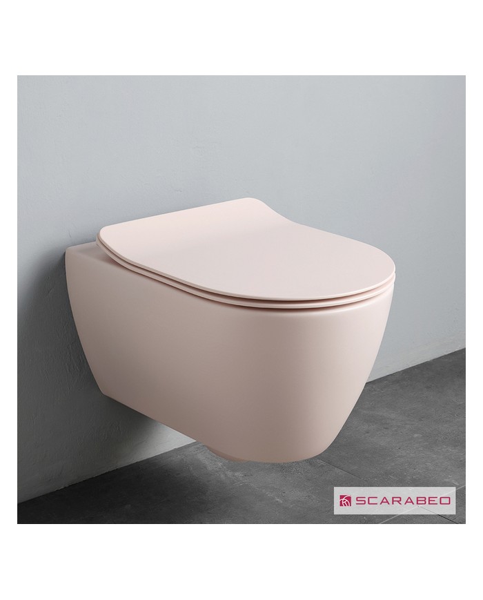 ΚΟΜΠΛΕ ΚΡΕΜ.ΛΕΚ+ΚΑΛ.ΑΠΟΣΠ.SLIM S/C MOON/50,5 CLEAN-FLUSH SCARABEO ANTIQUE PINK (ROSA)