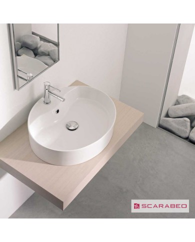 ΝΙΠΤΗΡΑΣ WIND/R 54,5x45 (1 οπή) SCARABEO WHITE