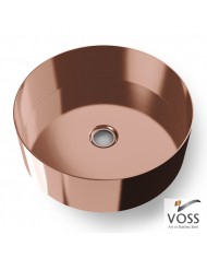 Νιπτήρας Επικαθήμενος Voss Milo Inox PVD Rose Gold Brushed Ø40 (V1040-811)
