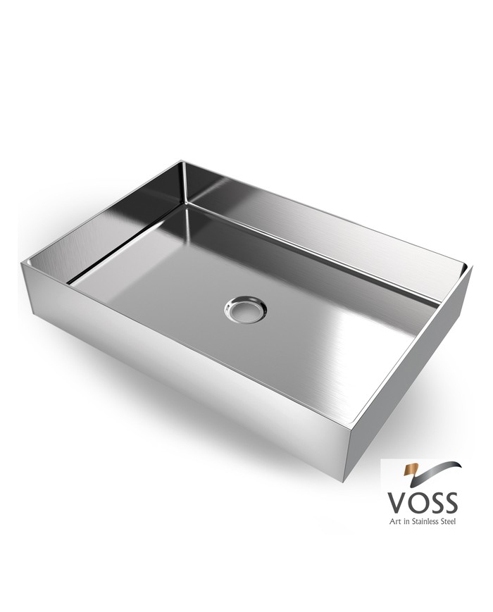Νιπτήρας Επικαθήμενος Voss Aldo Inox Brushed PVD 55x38cm (V1255-111)