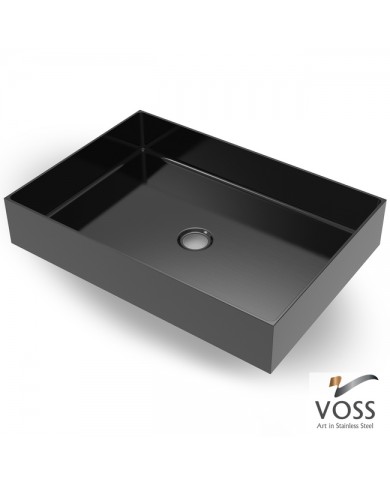 Νιπτήρας Επικαθήμενος Voss Aldo Black Brushed PVD 55x38cm (V1255-411)