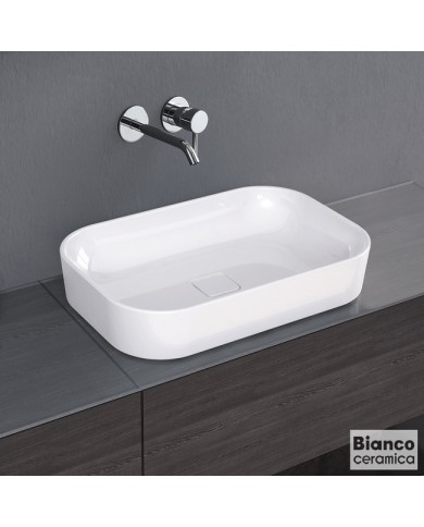 ΝΙΠΤΗΡΑΣ CENTRO 60x40 BIANCO CERAMICA WHITE