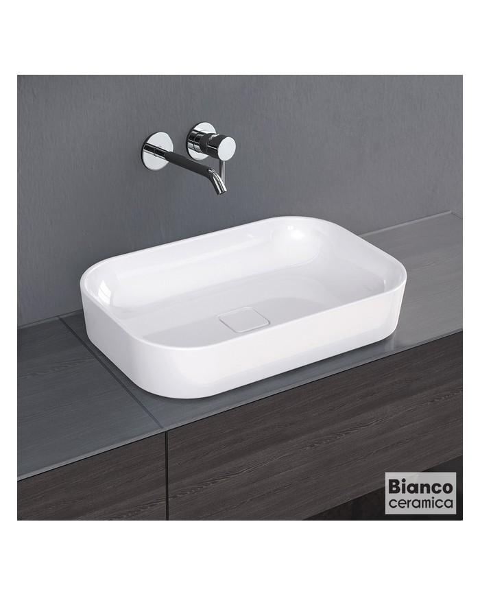 ΝΙΠΤΗΡΑΣ CENTRO 60x40 BIANCO CERAMICA WHITE