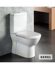Βasin H.P. White Back to Wall Serel Vela 6712 (61 cm.) & Bakelite Cover Plain 9001 (671200-300)
