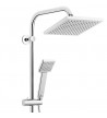 Chrome Ferro Algeo Square shower column with Bath Faucet NP74-BAQ7U