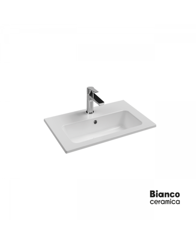 ΝΙΠΤΗΡΑΣ 60x36 (1 οπή) BIANCO CERAMICA WHITE
