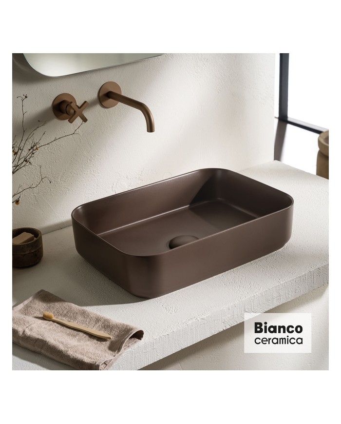 ΝΙΠΤΗΡΑΣ 50x36 BIANCO CERAMICA TAUPE MATT