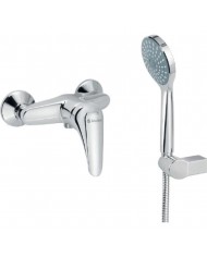 Modea Viospiral Elit Chrome Bathroom Shower Wall-Mounted Set With Shower Telephone, Spiral & Base(00-02003)