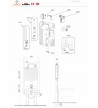 Built-in cistern Kariba Smartika with control board