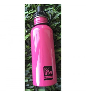 Ανοξείδωτο Μπουκάλι Ecolife Βottles Pink 600ml 33-BO-1009