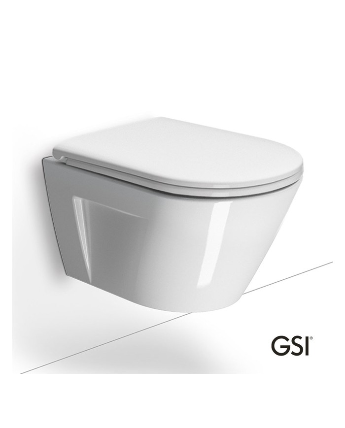 NORM/50 Swirlflush® White Glossy με κάλυμμα Soft Close, GSI