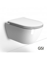 PURA/55 Swirlflush® White Glossy με κάλυμμα Soft Close, GSI
