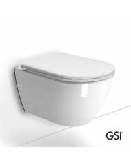 PURA/50 Swirlflush® White Glossy με κάλυμμα Soft Close, GSI
