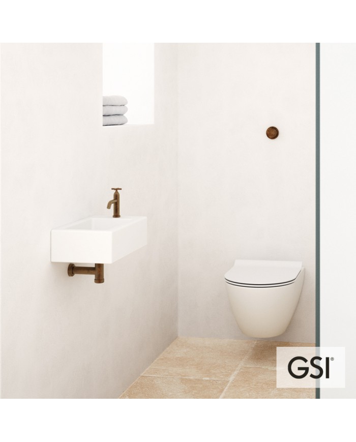 PURA/50 Swirlflush® White Matt με κάλυμμα Super Slim Soft Close, GSI