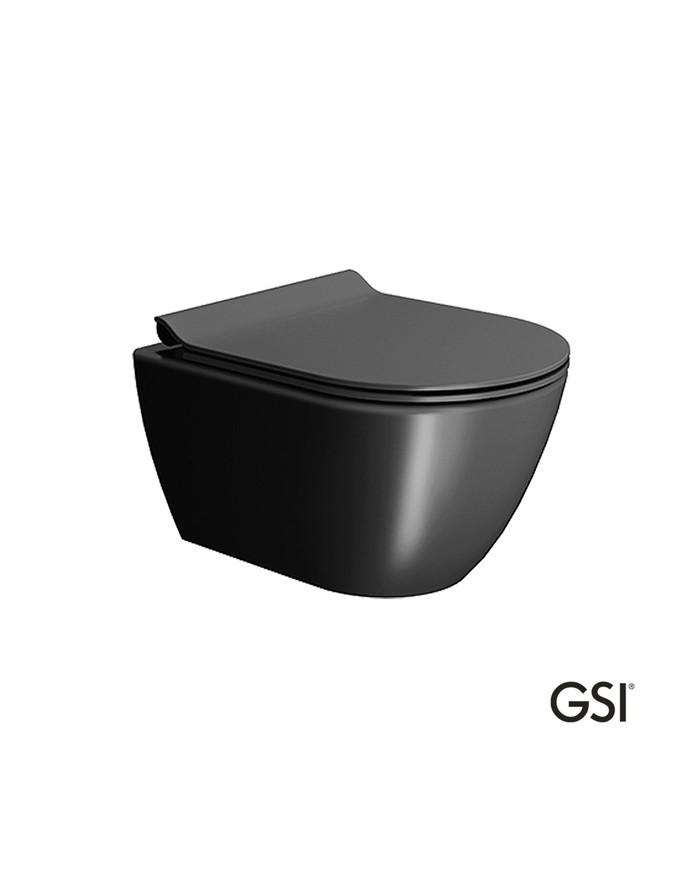 PURA/50 Swirlflush® Ardesia με κάλυμμα Super Slim Soft Close, GSI