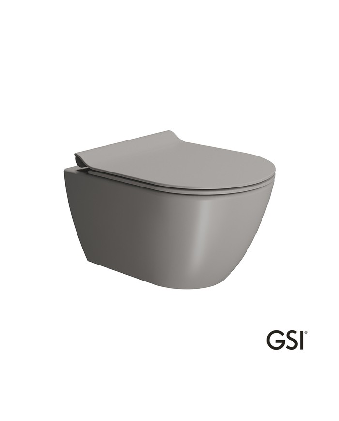 PURA/50 Swirlflush® Tortora με κάλυμμα Super Slim Soft Close, GSI