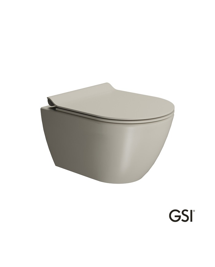 PURA/50 Swirlflush® Creta με κάλυμμα Super Slim Soft Close, GSI