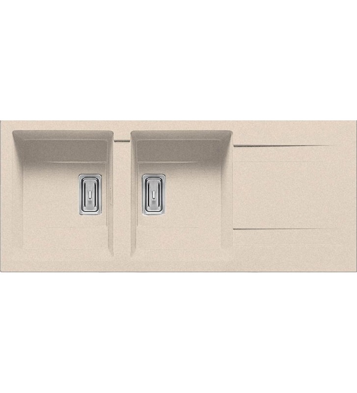 Νεροχύτης Pyramis Pyragranite Kartesio 116x50 2B 1D