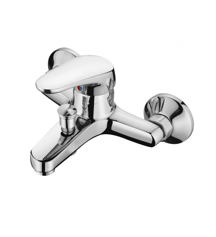 Standard Line Bathroom Faucet Wall Mounted Set H-IT With Shower Telephone, Spiral & Base (21213000001)