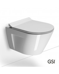 NORM/50 Swirlflush® White Glossy με κάλυμμα Super Slim Soft Close, GSI