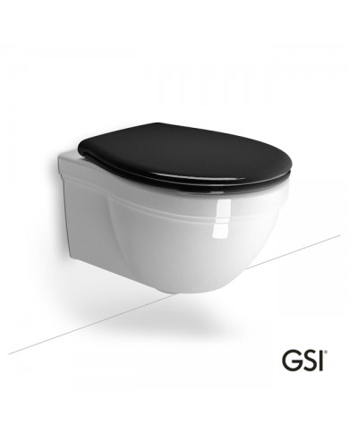 CLASSIC/55 White Glossy με κάλυμμα Soft Close Black, GSI