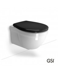 CLASSIC/55 White Glossy με κάλυμμα Soft Close Black, GSI