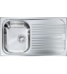 Sanitec Inox Sink Insert Smooth (Satin) 86 x 50 10643